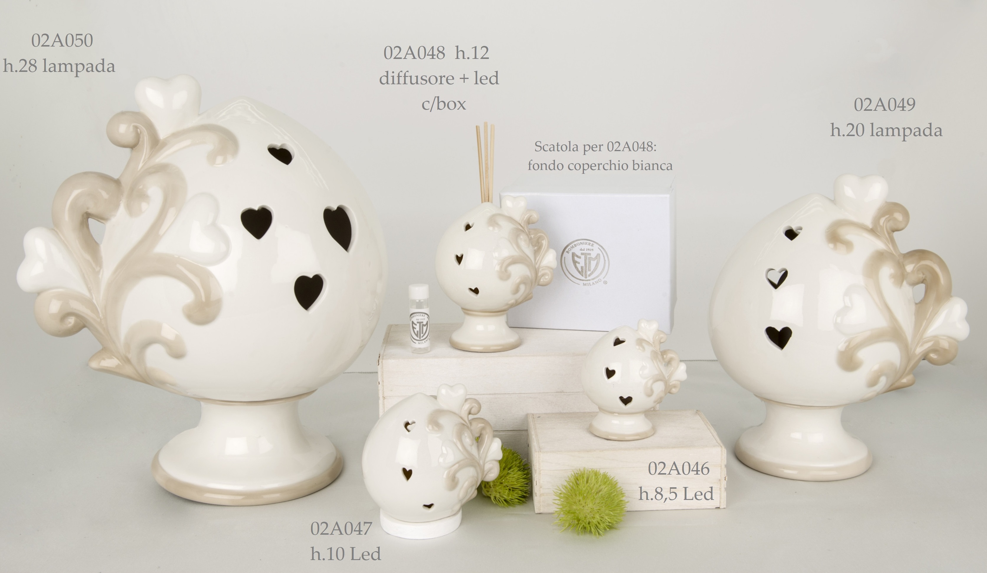 pigna porcellana bianca e beige 02a046