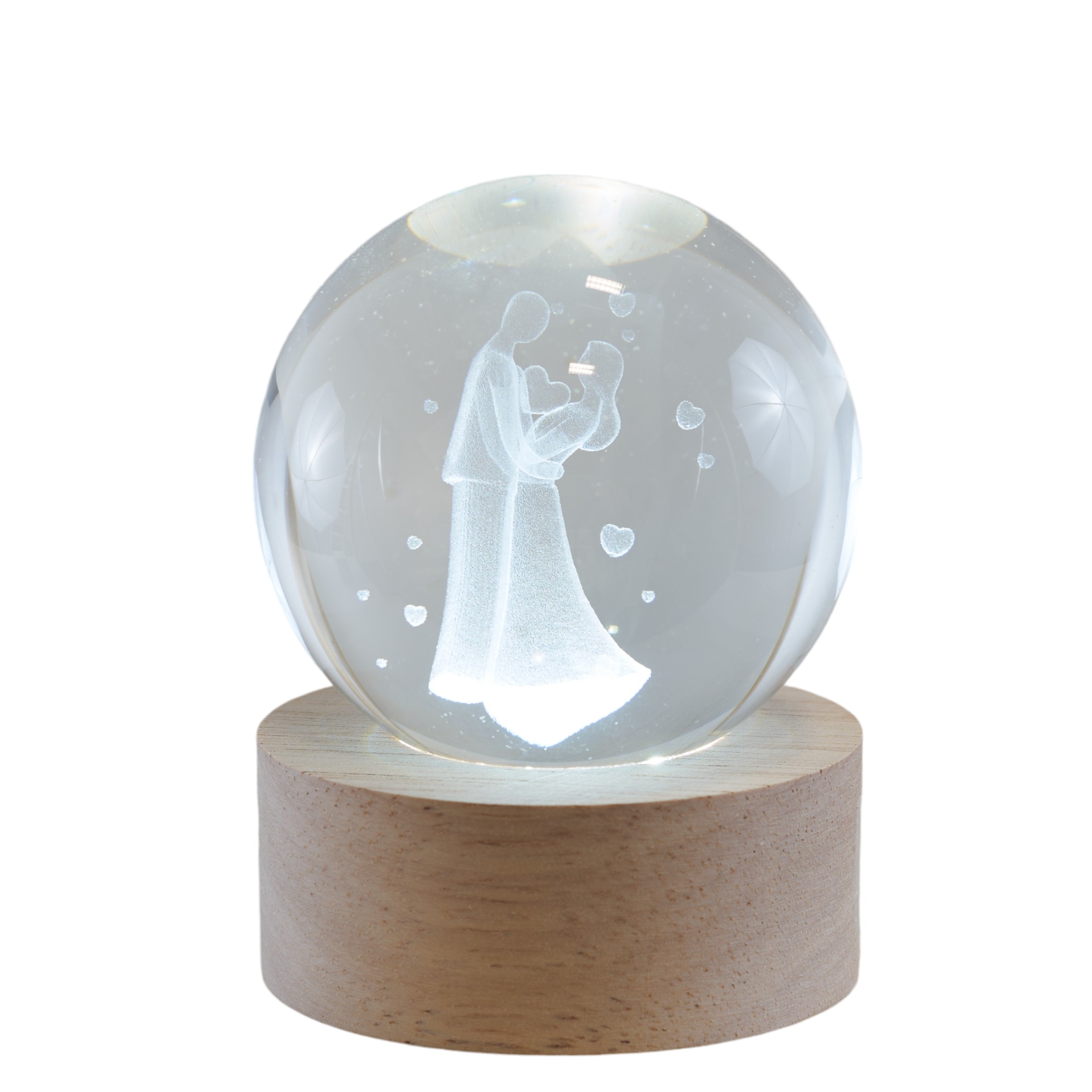 bomboniera matrimonio coppia sposi lampada globo porcellana luminosa romantica economica 7,20 €