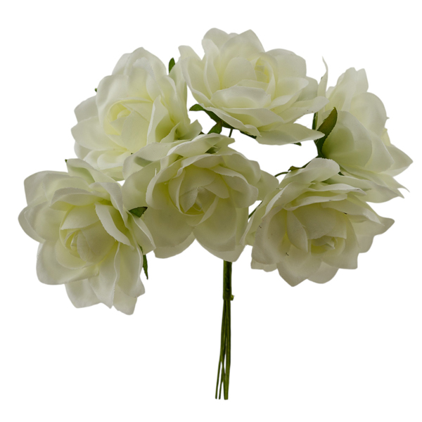 Rosellina Bianca artificiale per bomboniere matrimonio e occasioni eleganti