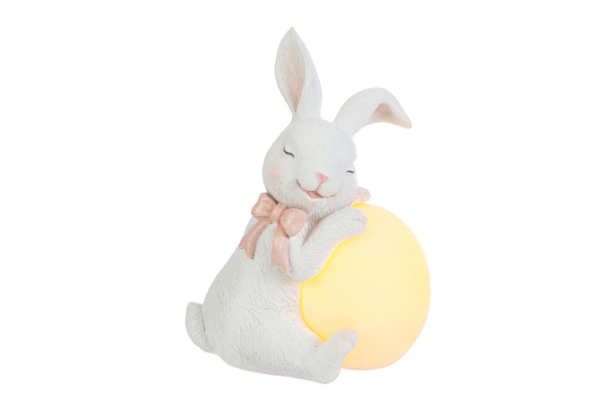 regali pasqua bambini coniglio resina uovo LED luminoso originale economico 11,80 €