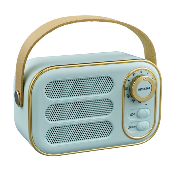 Radio retro bluetooth in bianco nero verde rosa codici 1394006-1394009 mis. 7.5x12.2x5.9 cm per bomboniere Novità 2026 da Bomboniere & Company S.r.l Siracusa.