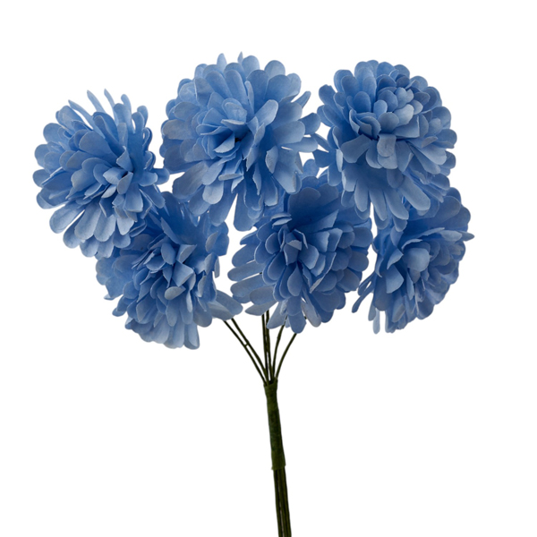 Fiore artificiale dalia mini bianco diametro 3 cm per bomboniere matrimonio e decorazioni floreali 1439130