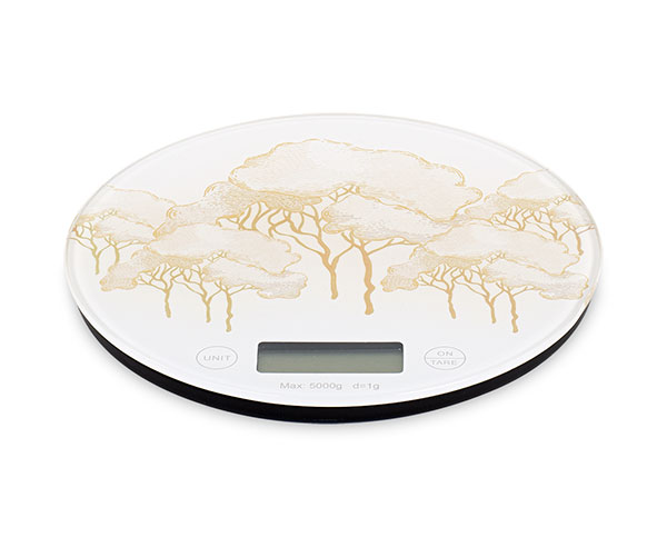 Lupia Bilancia Digitale Da Cucina In Vetro Temperato – Albero Della Vita, Diametro 18,5 Cm, Display LED, Batteria CR2032, Made In Italy, Confezione Regalo - 2