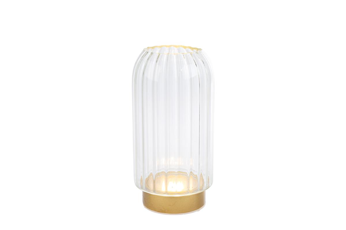 Vaso Vetro LED 58041 d.9xh.18cm c/box-rose 189002 per bomboniere Novità 2026, ideale per atmosfere illuminate in temi romantici, da Bomboniere & Company S.r.l Siracusa.