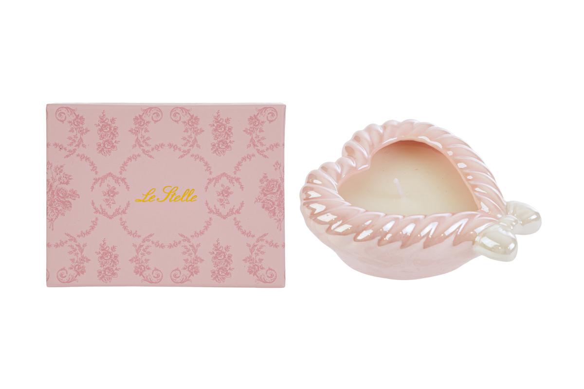 CANDELA CUORE PORCELLANA ROSA 11x10x4,5CM C/ASTUCCIO Cod. 58171 da Bomboniere & Company S.r.l. Siracusa.