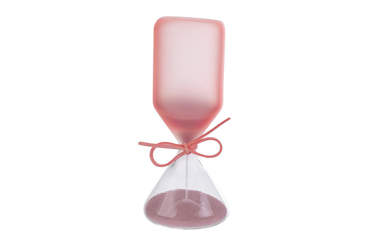 CLESSIDRA VETRO ROSA SATINATO h.15CM C/ASTUCCIO Cod. 58309 da Bomboniere & Company S.r.l. Siracusa.