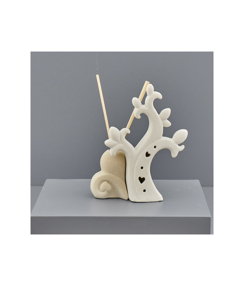bomboniera matrimonio profumatore albero della vita tortora bianco cuore elegante 9,20 €
