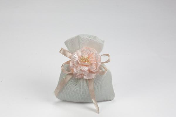 Sacchetto mini lux oro argento irise 8x11 cm per bomboniere matrimonio e anniversari eleganti