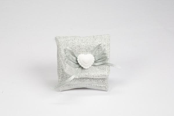 Bustina mini lux oro argento irise 7x7 cm per bomboniere matrimonio e anniversari di lusso