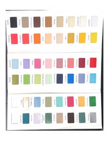 Cartella colori nastri in doppio raso per decorazione bomboniere.