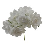 1090822 - Rosellina Bianca Artificiale Rosellina Bianca artificiale per bomboniere matrimonio e occasioni eleganti