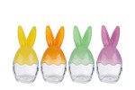 12001 SCATOLA UOVO PASQUA VETRO 4 COL.ASS.10,5×10,5xh.21CM 12001-4
