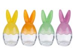 12022 SCATOLA UOVO PASQUA VETRO 4 COL.ASS.12,5×12,5xh.26CM 12002-4