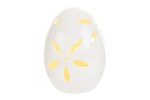 12025 UOVO CERAMICA LED PASQUA BIANCO 11x11xh.14CM 12025-16