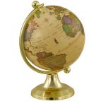 Bomboniera Mappamondo Color con Base Oro – Idea Viaggio Matrimonio e Laurea Mappamondo decorativo colorato con base dorata alta 8,5 cm, ideale come bomboniera per matrimoni e diciottesimi a tema viaggio. 1215010