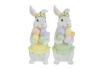 12242 - CONIGLIO RESINA 2ASS.13,5x12xh.30CM 12242-7