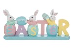 12256 DECORAZIONE SCRITTA CONIGLI PASQUA RESINA 30×6,5xh.12CM 12256-3