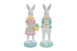 12258 CONIGLIO PASQUA RESINA 2ASS.13x12xh.35CM 12258-3