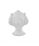 Pumo Pugliese Bianco con Calamita: Bomboniera Segnaposto Portafortuna Calamita a forma di pumo pugliese bianco per bomboniere e segnaposto.