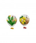 Bomboniera Magnete Palloncino Vulcano 2 Ass. H5.5cm in materiale di qualità per eventi, codice 1240367. Disponibile in due assortimenti con design Etna e palloncino portafortuna.