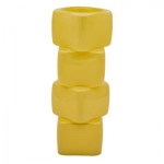 1352092 - Giallo Vaso 4 Cubi – Mis. 10,2×10,2×25 cm – 2027 Giallo vaso 4 cubi