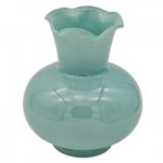 1352094 - Celeste Vaso Collo Alto Smerlato – Mis. 14,6×14,6×22 cm – 2027 Celeste vaso collo alto smerlato