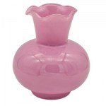 1352095 - Rosa Vaso Collo Alto Smerlato – Mis. 14,6×14,6×22 cm – 2027 Rosa vaso collo alto smerlato
