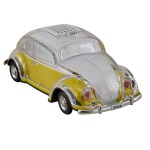 1394063 Bomboniera Speaker Taxi Giallo in materiale di qualità per eventi, codice 1394063. Design iconico a forma di taxi giallo, dimensioni 23,8x10,5x9 cm, ideale per musica e decorazione.