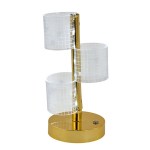 1409104 - Gold&Crystal – Lampada da Tavolo Three Cubes – Misure 10×21 cm – 2027 Lampada da tavolo Gold&Crystal Three Cubes