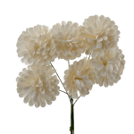 1439130 - Fiore Artificiale Dalia Mini Bianco Diametro 3 cm per Bomboniere Matrimonio, Battesimo, Comunione e Decorazioni Floreali Fiore artificiale dalia mini bianco diametro 3 cm per bomboniere matrimonio e decorazioni floreali 1439130