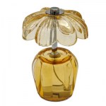 1515010 - Lampada Vetro Fiore Piccola Gialla – Misure 11×11×16 cm – 2027 Lampada vetro fiore piccola gialla