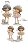 Bomboniera Bimba con Gatto e Cappello – Statuina Resina per Comunione Statuina decorativa bambina con cappello di paglia e gattino in braccio, stile moderno.