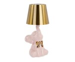 200559 Bomboniera lampada elefantino rosa ricaricabile, H.240 mm, con scatola regalo inclusa. Ideale per battesimo, nascita (cod. 200559).