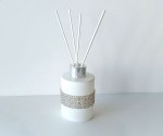 200666 Diffusore ambiente con strass, 80 ml, D.60xH.95 mm. Ideale per bomboniera matrimonio, battesimo. Con scatola regalo (cod. 200666).
