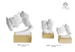 Scultura Volti Innamorati Stilizzati in Resina con Gift Box - Matrimonio Scultura stilizzata di volti che si guardano in resina bianca con scatola regalo.