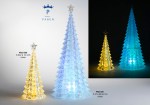21360 ALBERO DI NATALE CON STELLA 28.2 CM. PLASTICA TRASP. LUCE 21360