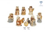 Set presepe spirale 5,3 cm e 7,7 cm 10 soggetti resina
