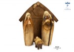 22297 - Set Presepe Stil. con Capanna 22,8 cm – 4 pz Resina Set presepe stilizzato con capanna 22,8 cm 4 pz resina