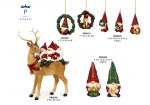22299 - Gnomi Spir. – Decorazioni Natale – Resina / Resina AP Gnomi spirale decorazioni natalizie resina assortimenti