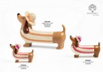 22365 - Cane Bassotto Girl con Cappello – 9.4 cm / 13.4 cm – Ceramica Salvadanaio Cane Bassotto Girl con Cappello – 26.8 cm – Ceramica Cane bassotto girl con cappello ceramica 9.4 13.4 26.8 cm