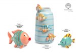 22372 - Pesci Tropicali – 15.5 cm / 20 cm / 30.5 cm – Ceramica – Novità 2027 Pesci tropicali ceramica 15.5 20 30.5 cm