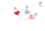 22403 - Palloncino a Cuore Celeste / Rosa / Rosso – 4.6 cm – Porcellana – Calamita Palloncino cuore celeste rosa rosso porcellana calamita