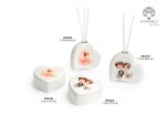 22436 - Diffusore a Cuore con Fatina – 7.8 cm – Resina Diffusore a Cuore con Sposini – 7.8 cm – Resina Scatola a Cuore con Fatina – 7.8 cm – Resina Scatola a Cuore con Sposini – 7. Cuore fatina sposini diffusore scatola resina