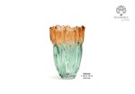 22505 - Vaso con Tulipani – 18.4 cm – Vetro Bicolore – C.Box Vaso con tulipani vetro bicolore 18.4 cm