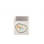Bomboniera Portapiantina Piccolo Principe 8cm – Battesimo e Comunione Portapiantina quadrato 8 cm in resina con grafica Il Piccolo Principe per bomboniere nascita e battesimo 2400731