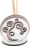 24149T-03 24149T-03 - PROFUMATORE IN LEGNO TORTORA 8x8 cm CON BASE 7x3,5 cm ALBERO