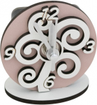 24151T-03 24151T-03 - OROLOGIO LEGNO DECORO TORTORA 8X8CM ALBERO