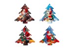Sottopentola a forma di albero 36022 sottopentola a forma di albero di natale raffigurante babbo natale 4 modelli diversi