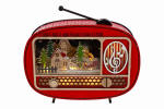 Radio natalizia 38229 radio in legno natalizia
