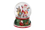39084 - Carillon Ampolla Babbo Natale in Resina diam.10×H13,5 cm Carillon ampolla Babbo Natale in resina 10×13,5 cm